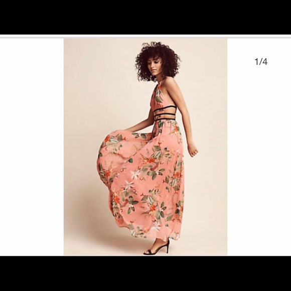 express maxi dress strappy cut out